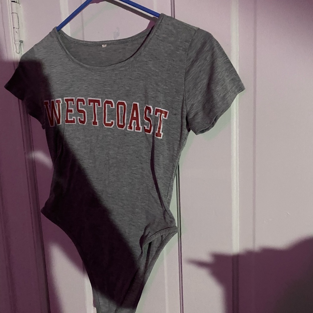 Used Shein Grey WESTCOAST Bodysuit